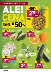 Gazetka promocyjna Aldi - Gazetka - ważna od 30.04 do 30.04.2021 - strona 2 - produkty: Piec, Warzywa, Ananas, Pomarańcze, Owoce