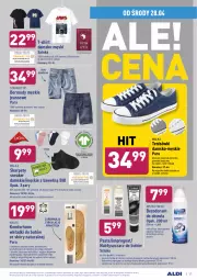 Gazetka promocyjna Aldi - Gazetka - ważna od 30.04 do 30.04.2021 - strona 27 - produkty: Top, Tenisówki, Dezodorant, Bermudy, Karp, T-shirt, Wełna, Atomic, Wkładki