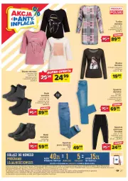 Gazetka promocyjna Carrefour - Gazetka Carrefour - Gazetka - ważna od 04.02 do 04.02.2023 - strona 27 - produkty: Sos, Por, Spodnie jeans, Klej, Sport, Spodnie, Spodnie sportowe, Botki, Tunika, Fa