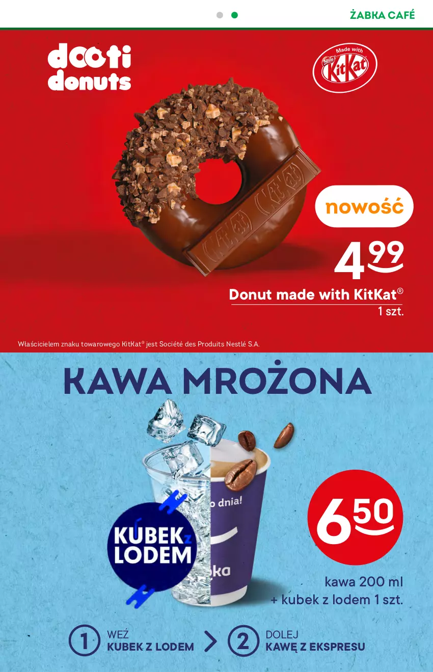 Gazetka promocyjna Żabka - ważna 29.06 do 05.07.2022 - strona 27 - produkty: Donut, Kawa, Kubek, Nestlé, Olej