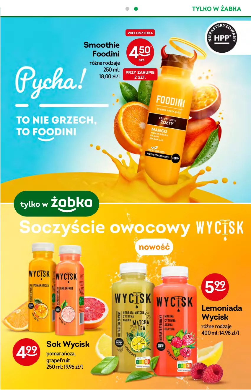 Gazetka promocyjna Żabka - ważna 29.06 do 05.07.2022 - strona 35 - produkty: Gra, Lemoniada, Smoothie, Sok