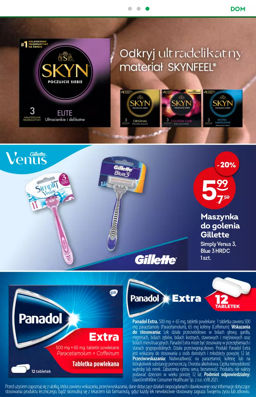 Gazetka promocyjna Żabka - ważna 29.06 do 05.07.2022 - strona 48 - produkty: Gillette, Maszynka, Maszynka do golenia, Skyn, Szynka, Venus