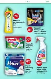 Gazetka promocyjna Żabka - Gazetka - ważna od 05.07 do 05.07.2022 - strona 47 - produkty: Cif, Papier, Finish, Persil, Clin, Papier toaletowy, Velvet, Mleczko, Płyn do mycia, Zmywarki, Kapsułki do prania