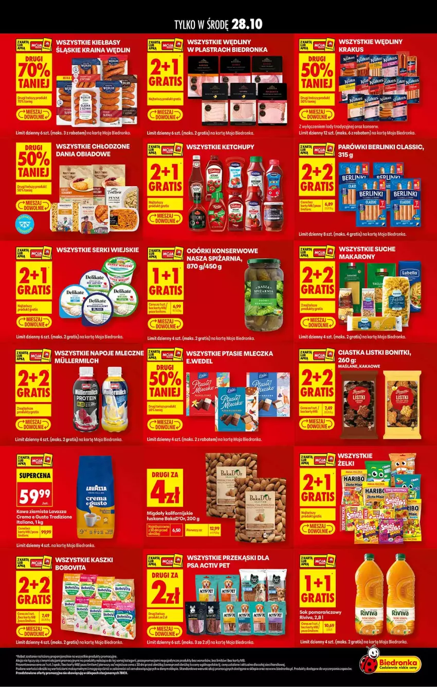 Gazetka promocyjna Biedronka - Specjalna Środa - ważna 28.10 do 28.10.2026 - strona 2 - produkty: Gra, Kawa, Kawa ziarnista, Ketchup, Lavazza, Ser