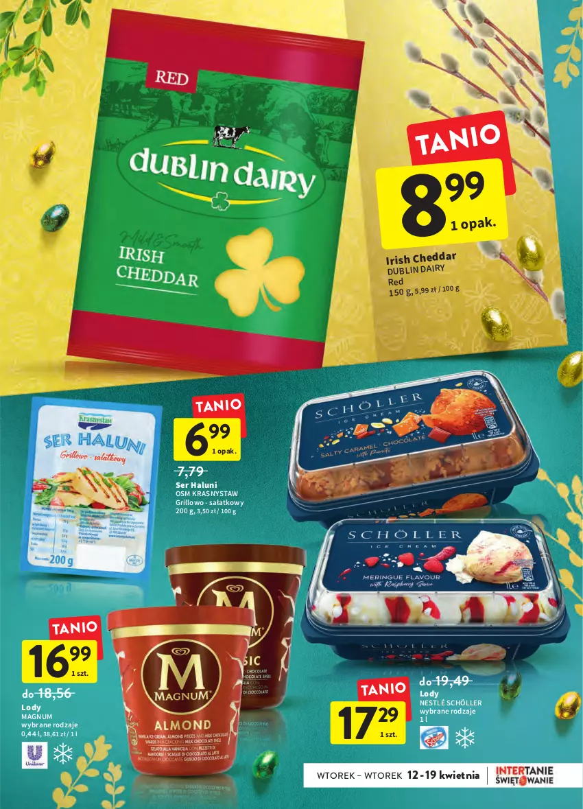 Gazetka promocyjna Intermarche - Wielkanoc - ważna 12.04 do 19.04.2022 - strona 19 - produkty: Grill, Lody, Nestlé, Sałat, Ser