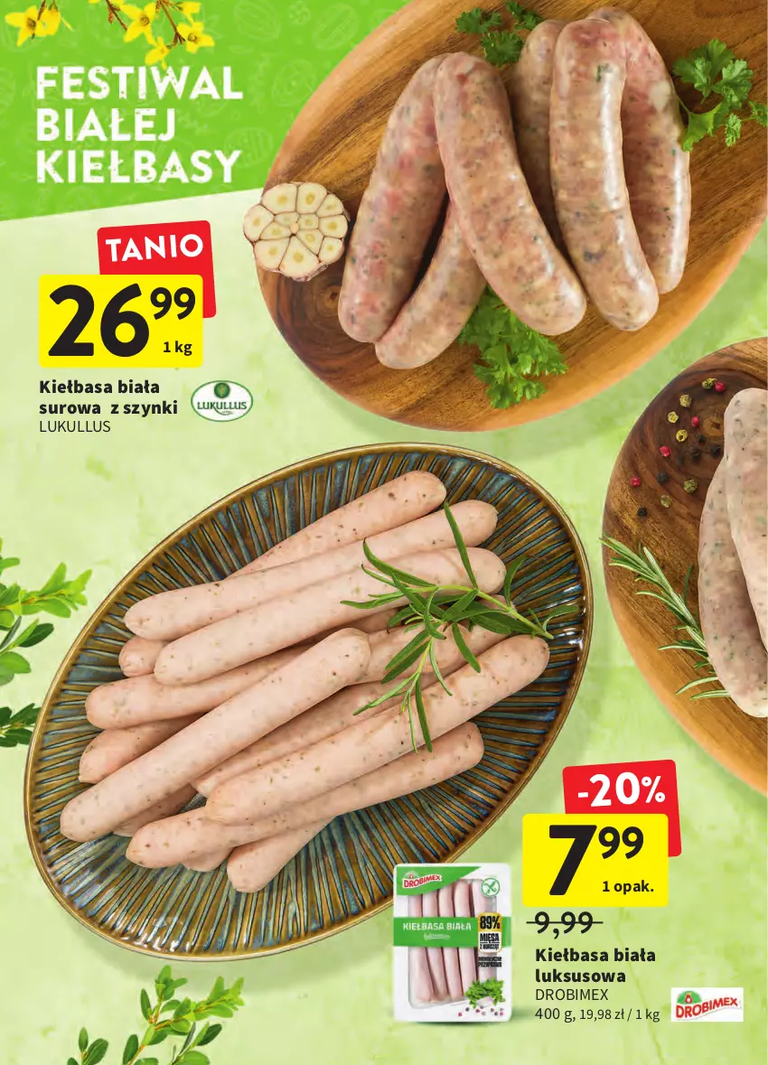 Gazetka promocyjna Intermarche - Wielkanoc - ważna 12.04 do 19.04.2022 - strona 4 - produkty: Drobimex, Kiełbasa, Kiełbasa biała