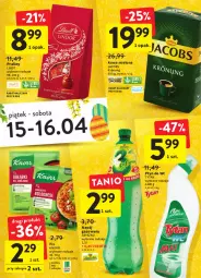 Gazetka promocyjna Intermarche - Wielkanoc - Gazetka - ważna od 19.04 do 19.04.2022 - strona 15 - produkty: Gra, Praliny, Kawa mielona, Kawa, Jacobs Krönung, Napój gazowany, Tytan, Płyn do wc, Jacobs, Napój, Lindt, Knorr