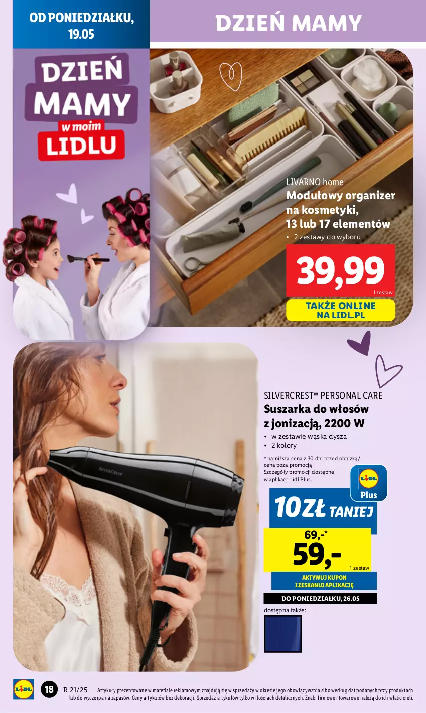 Gazetka promocyjna Lidl - GAZETKA - ważna 19.05 do 24.05.2025 - strona 22 - produkty: Ivar, Organizer, Silvercrest, Suszarka