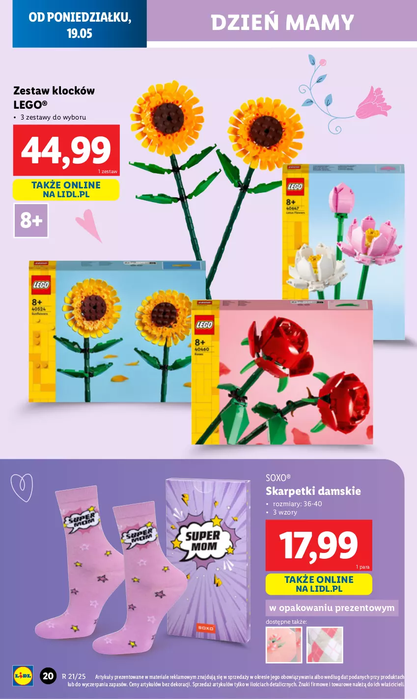 Gazetka promocyjna Lidl - GAZETKA - ważna 19.05 do 24.05.2025 - strona 24 - produkty: Karp, LEGO, Skarpetki