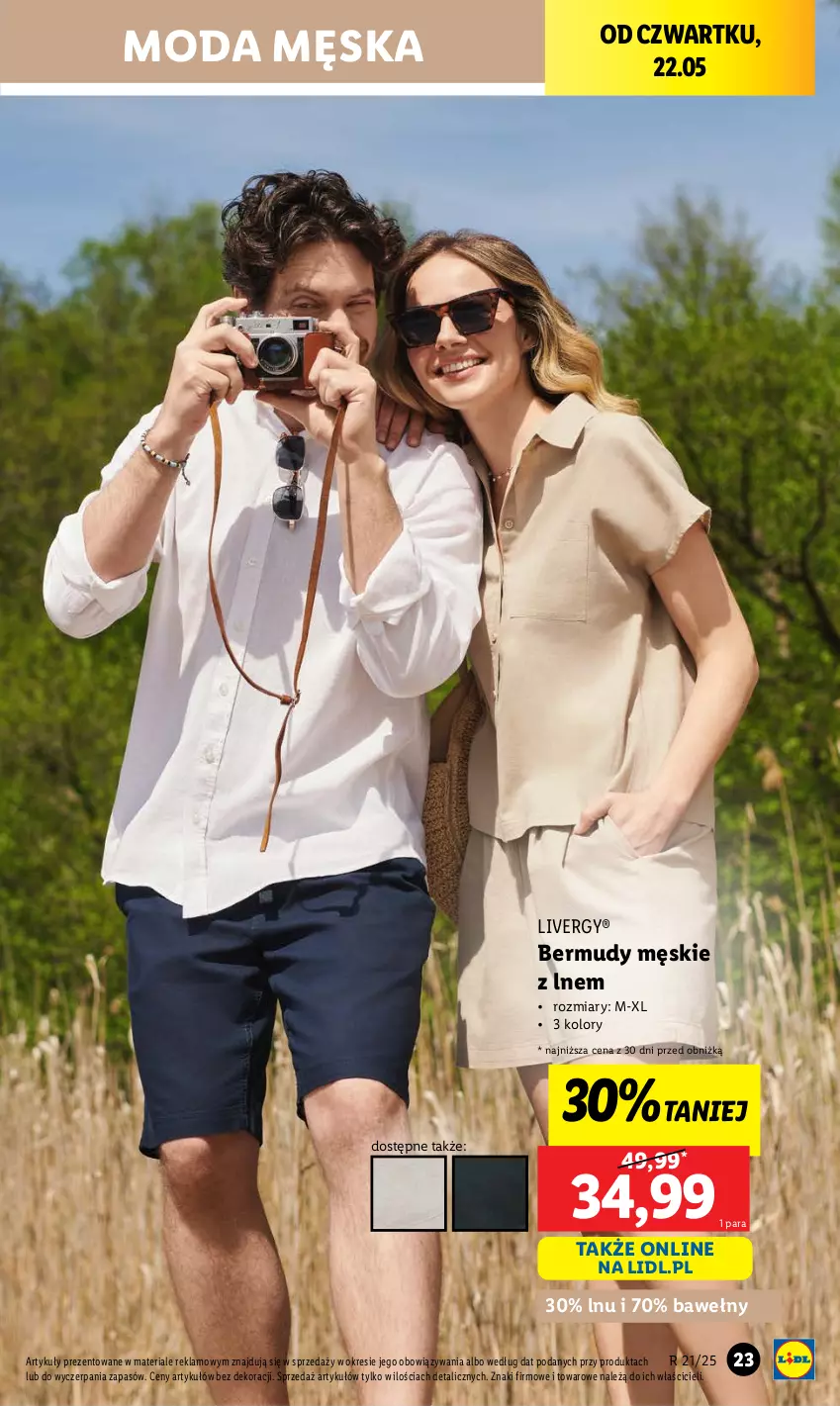 Gazetka promocyjna Lidl - GAZETKA - ważna 19.05 do 24.05.2025 - strona 27 - produkty: Bermudy, Moda