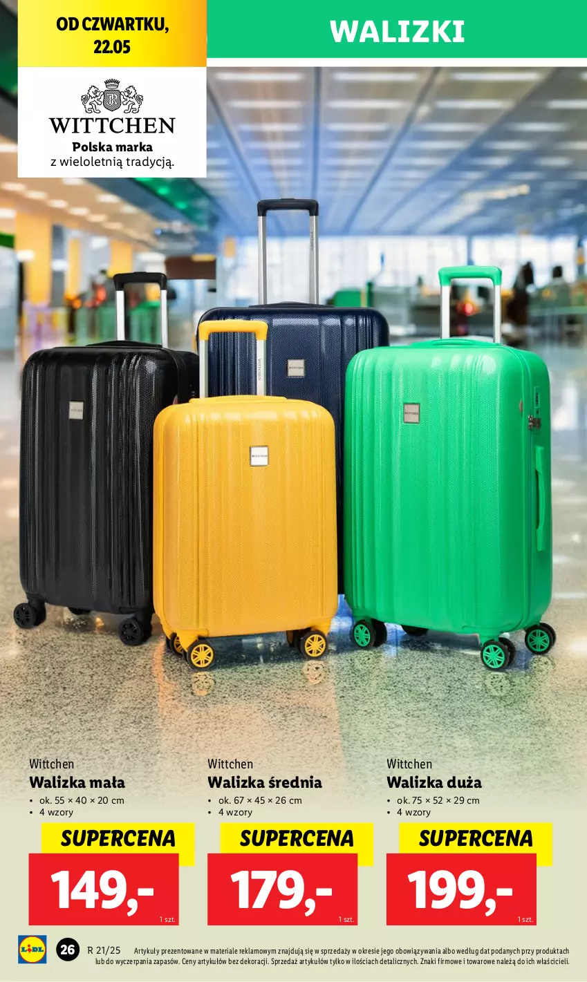 Gazetka promocyjna Lidl - GAZETKA - ważna 19.05 do 24.05.2025 - strona 30 - produkty: Walizka, Wittchen