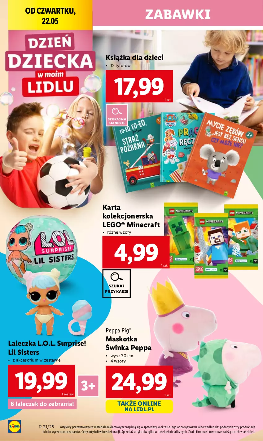 Gazetka promocyjna Lidl - GAZETKA - ważna 19.05 do 24.05.2025 - strona 36 - produkty: Dzieci, Inka, Książka, L.O.L., LEGO, Minecraft