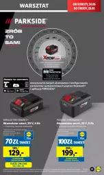 Gazetka promocyjna Lidl - GAZETKA - Gazetka - ważna od 24.05 do 24.05.2025 - strona 39 - produkty: Parkside, Top, Warka, Akumulator