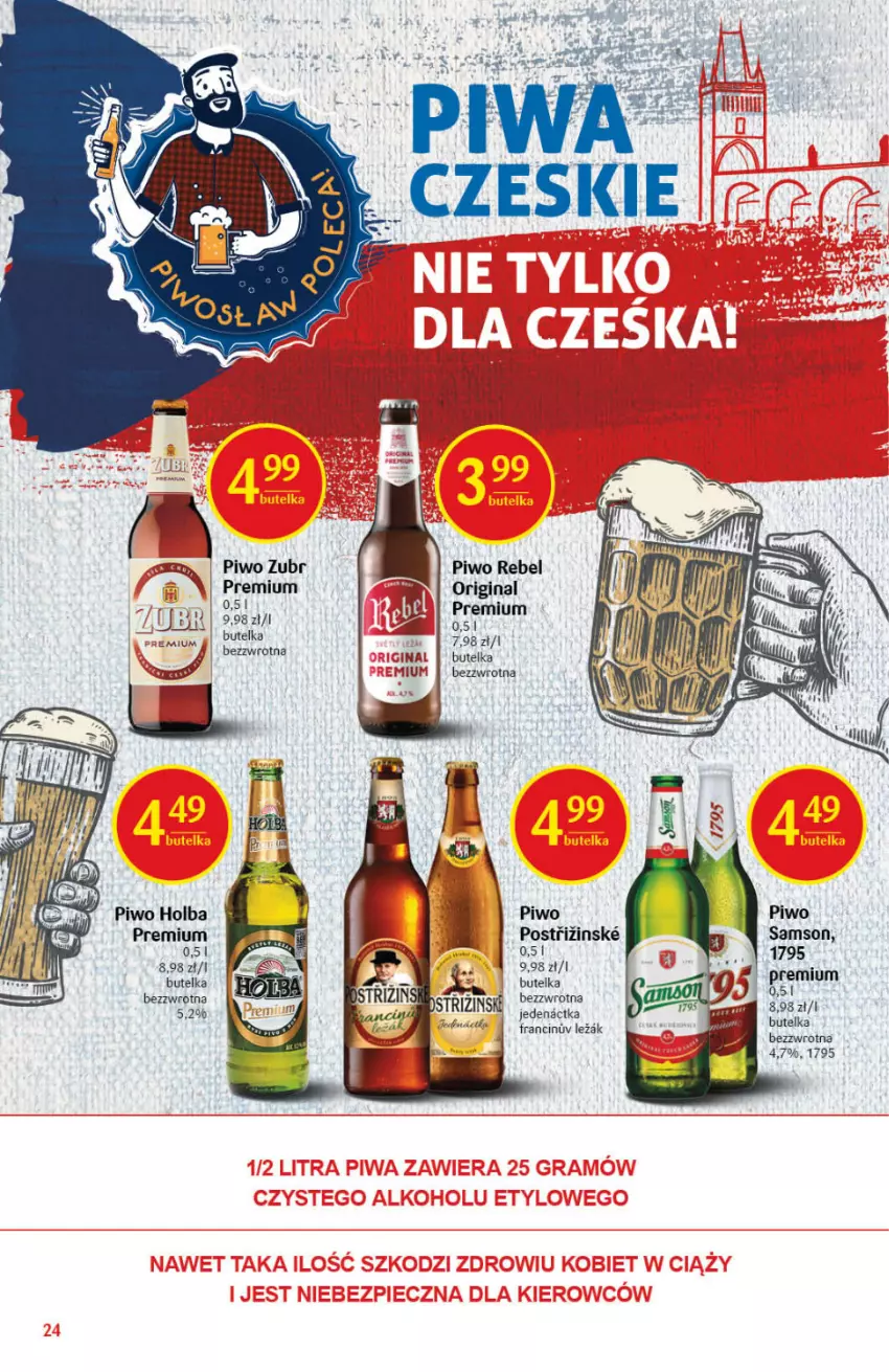 Gazetka promocyjna Delikatesy Centrum - Gazetka Delikatesy Centrum - ważna 19.08 do 25.08.2021 - strona 24 - produkty: Gin, Piwo