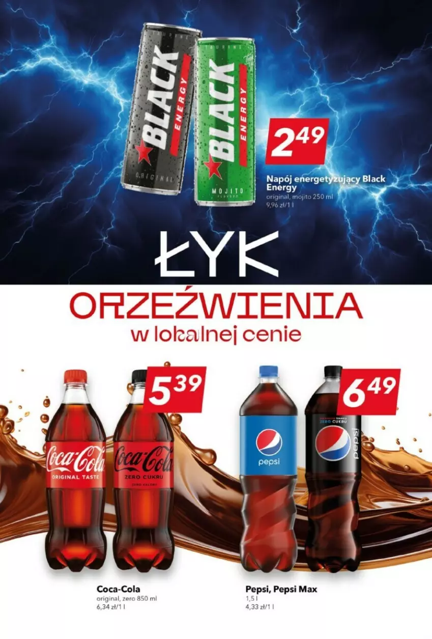 Gazetka promocyjna Lewiatan - ważna 11.01 do 17.01.2024 - strona 2 - produkty: Coca-Cola, Gin, Pepsi, Pepsi max