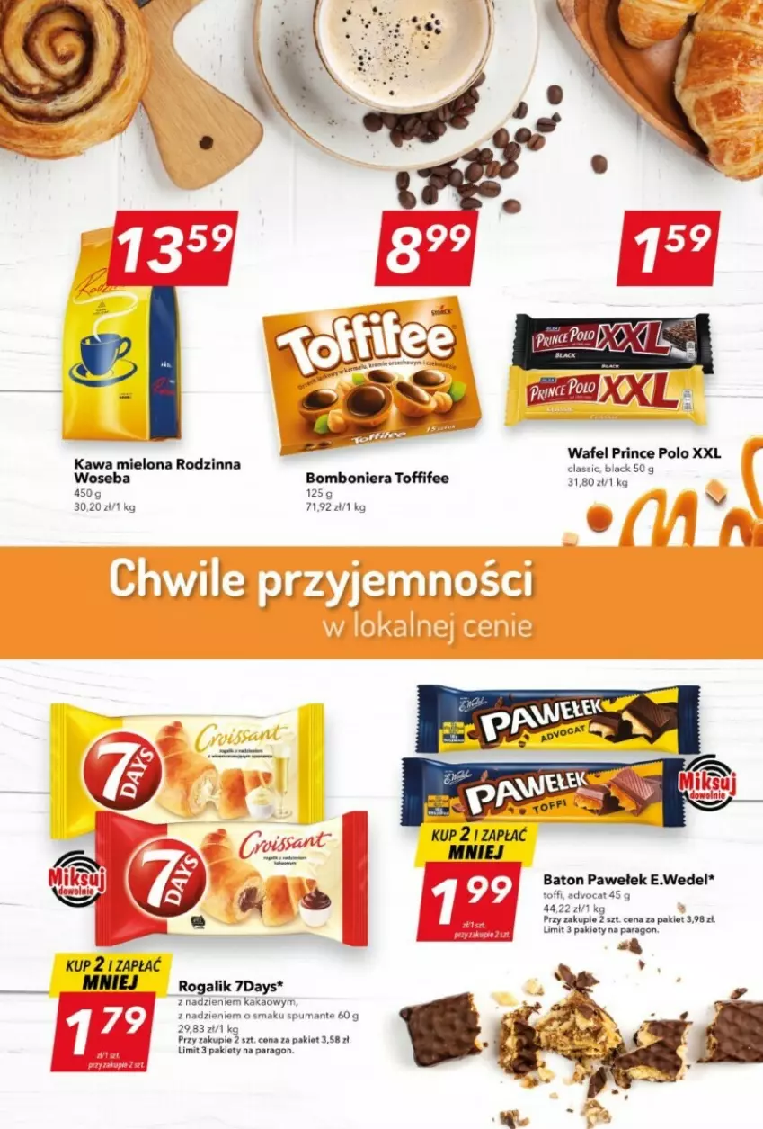 Gazetka promocyjna Lewiatan - ważna 11.01 do 17.01.2024 - strona 8 - produkty: Baton, Bomboniera, Kakao, Kawa, Kawa mielona, Lack, Prince Polo, Puma, Rogal, Toffifee, Woseba