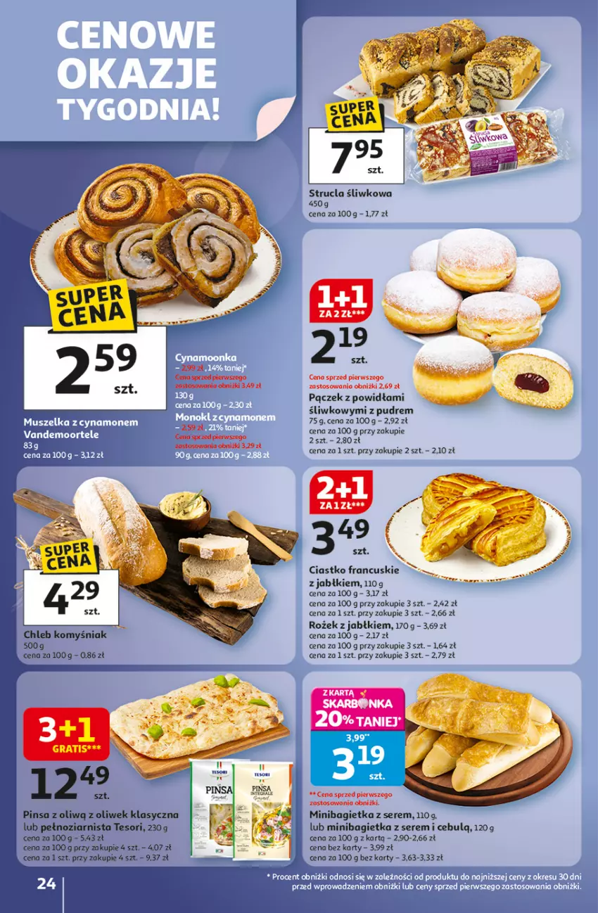 Gazetka promocyjna Auchan - Pewność niskich cen Hipermarket - ważna 02.10 do 08.10.2025 - strona 24 - produkty: Bagietka, Chleb, Fa, Pączek, Ser, Strucla