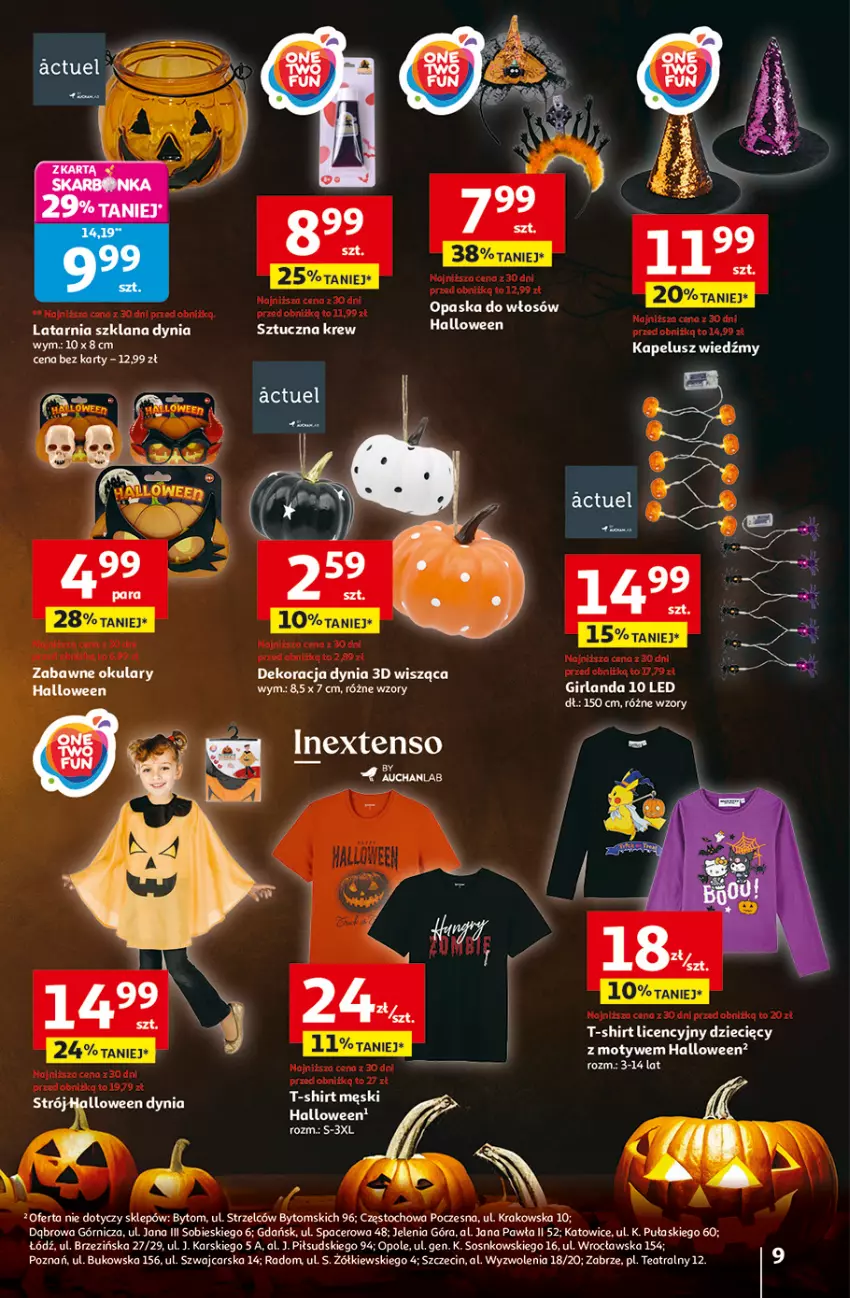 Gazetka promocyjna Auchan - Pewność niskich cen Hipermarket - ważna 02.10 do 08.10.2025 - strona 9 - produkty: Cars, Dzieci, Fa, Girlanda, Opaska, Opaska do włosów, Sos, T-shirt