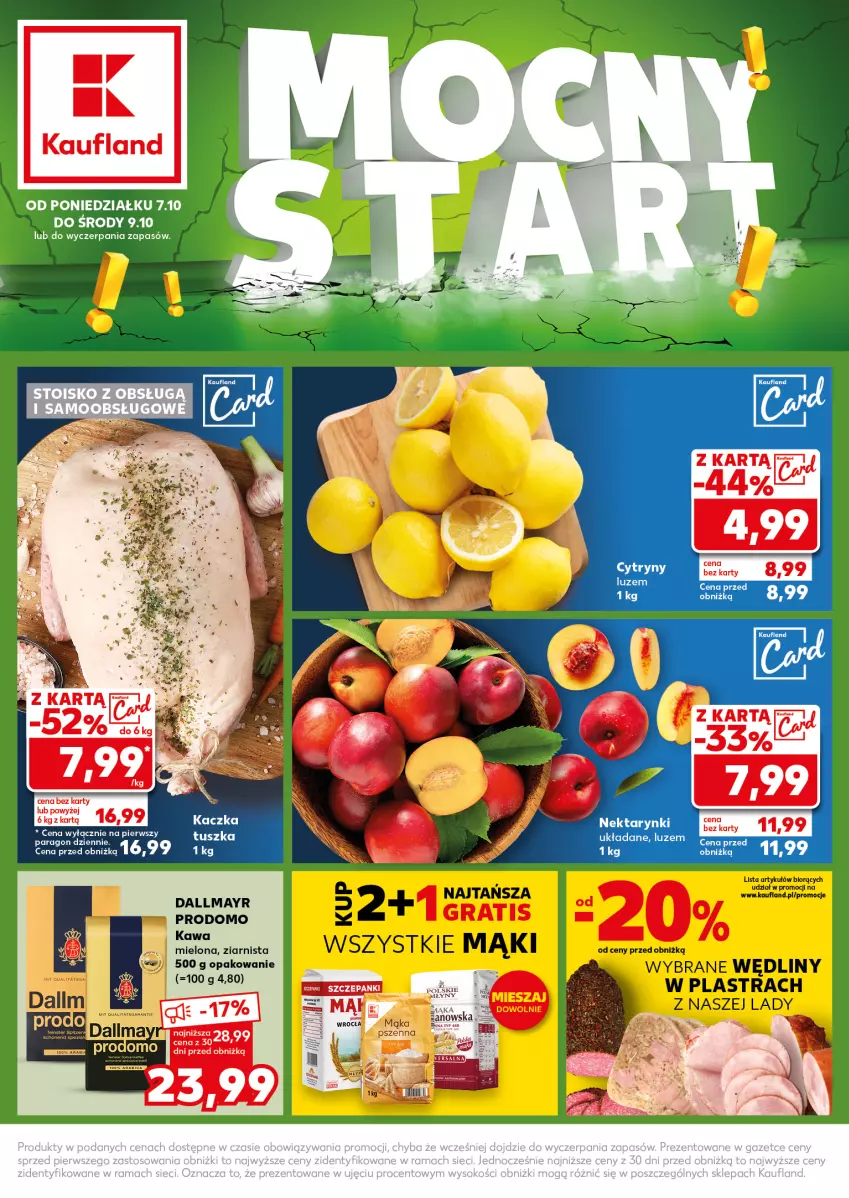 Gazetka promocyjna Kaufland - Kaufland - ważna 07.10 do 09.10.2024 - strona 1 - produkty: Cytryny, Dallmayr, Kawa, Kawa mielona, Mąka, Mąka pszenna, Polskie Młyny