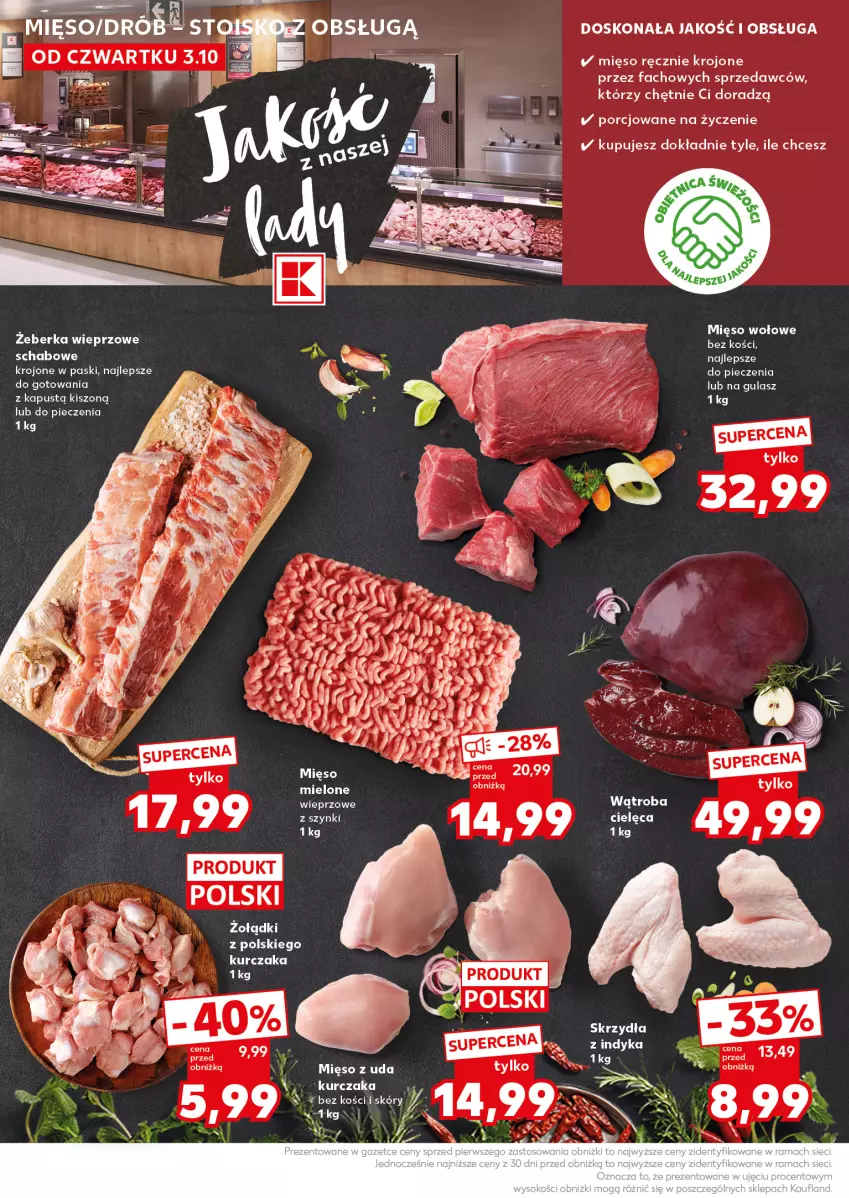 Gazetka promocyjna Kaufland - Kaufland - ważna 07.10 do 09.10.2024 - strona 18 - produkty: Fa, Kapustą, Kurczak, Mięso, Mięso wołowe, Piec, Por