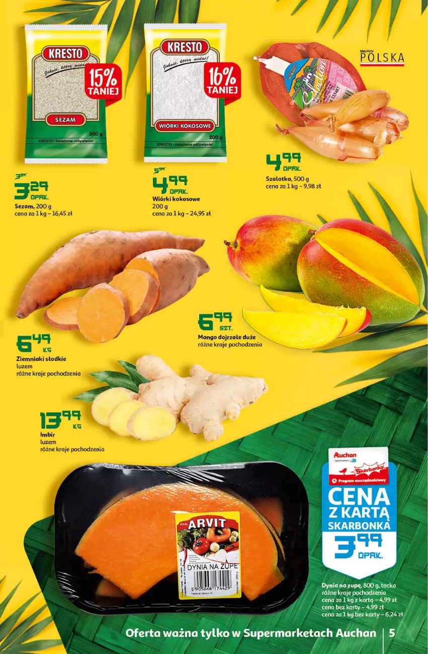 Gazetka promocyjna Auchan - przeNISKIE CENY z markami Auchan Supermarkety - ważna 27.01 do 03.02.2022 - strona 5 - produkty: Kokos
