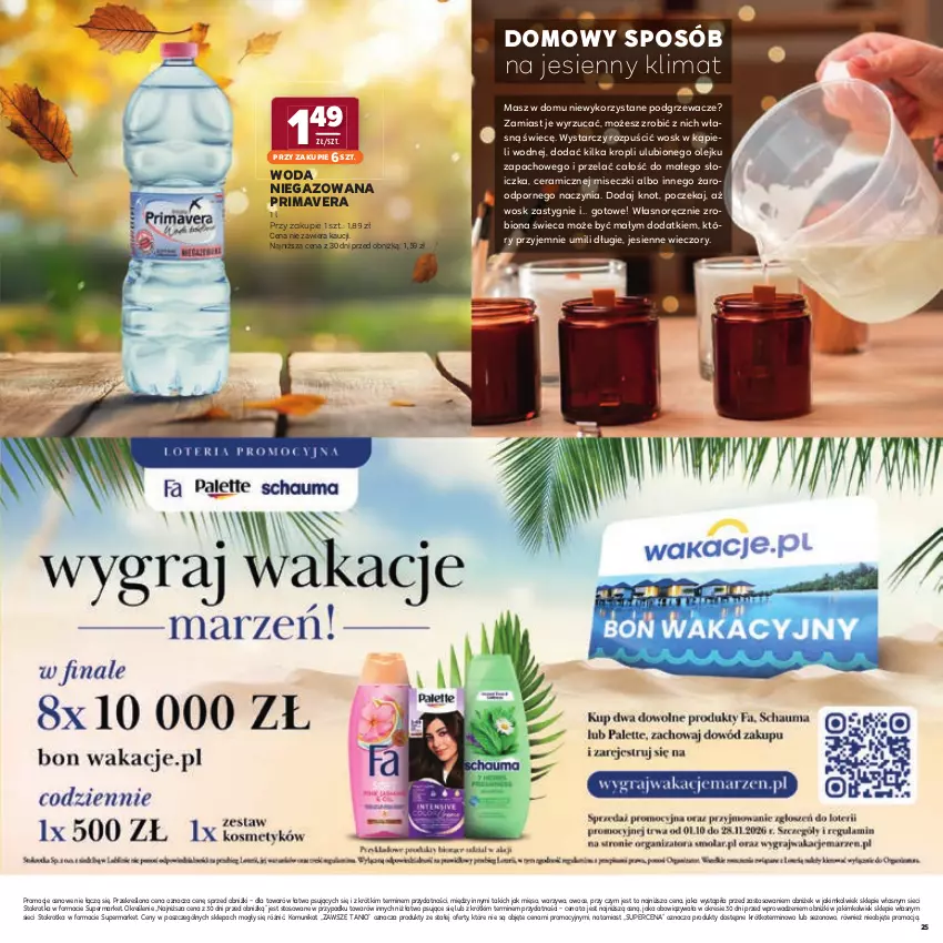 Gazetka promocyjna Stokrotka - Katalog Jesienne Inspiracje! - ważna 15.10 do 28.10.2026 - strona 25 - produkty: Mięso, Olej, Owoce, Podgrzewacze, Por, Prima, Primavera, Warzywa, Woda, Woda niegazowana