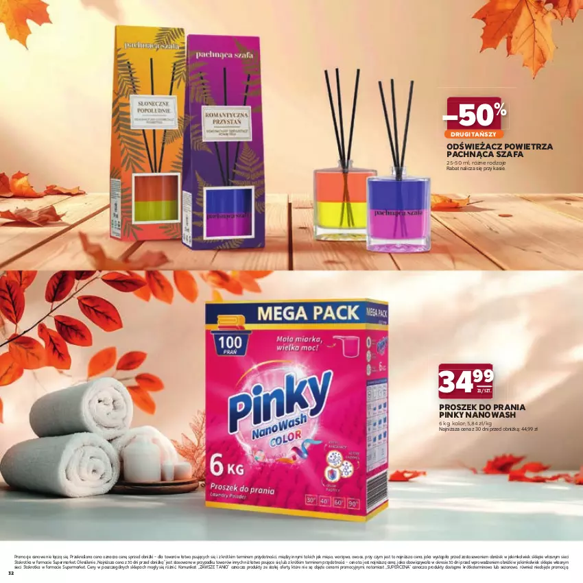 Gazetka promocyjna Stokrotka - Katalog Jesienne Inspiracje! - ważna 15.10 do 28.10.2026 - strona 32 - produkty: Fa, Mięso, Odświeżacz powietrza, Owoce, Proszek do prania, Szafa, Warzywa