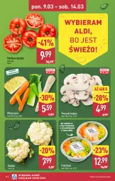 Gazetka promocyjna Aldi - Oferta weekendowa - Gazetka - ważna od 14.03 do 14.03.2026 - strona 12 - produkty: Piec, Kurczak, Kalafior, Sos, Pieczarki krojone, Pomidory