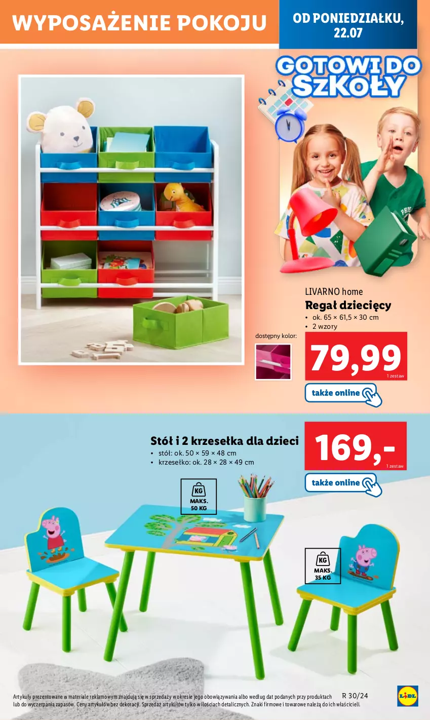 Gazetka promocyjna Lidl - GAZETKA - ważna 22.07 do 27.07.2024 - strona 11 - produkty: Dzieci, Ivar, Regał, Stół