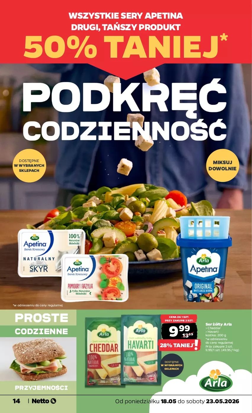 Gazetka promocyjna Netto - Od Poniedziałku - ważna 18.05 do 23.05.2026 - strona 14 - produkty: Cheddar, Havarti, Ser