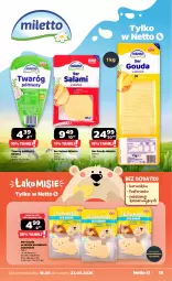 Gazetka promocyjna Netto - Od Poniedziałku - Gazetka - ważna od 23.05 do 23.05.2026 - strona 15 - produkty: Ser, Salami, Twaróg, Twaróg półtłusty, Ser salami, Gouda