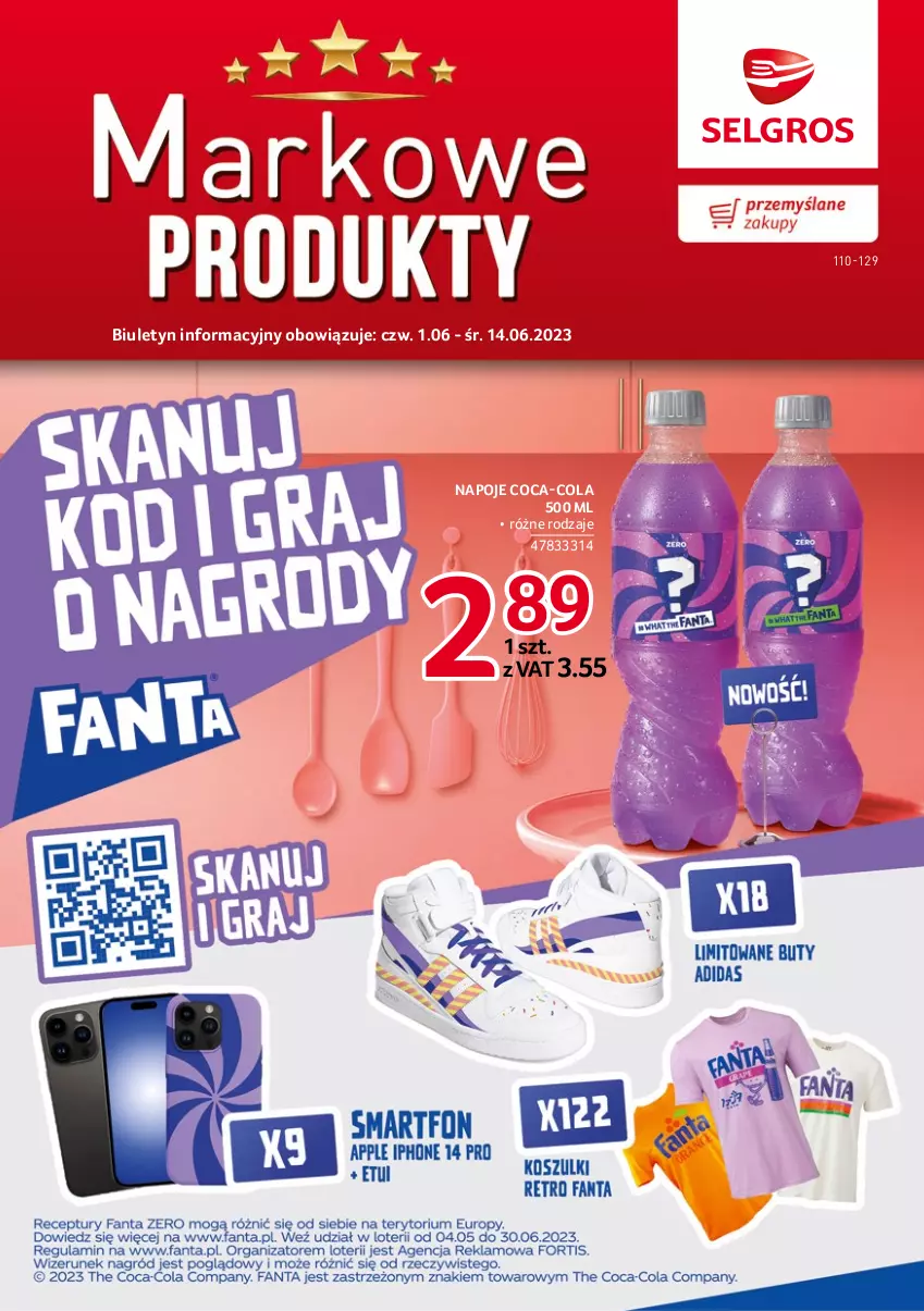 Gazetka promocyjna Selgros - Katalog Markowe Produkty - ważna 18.05 do 01.06.2023 - strona 1 - produkty: Coca-Cola, Napoje