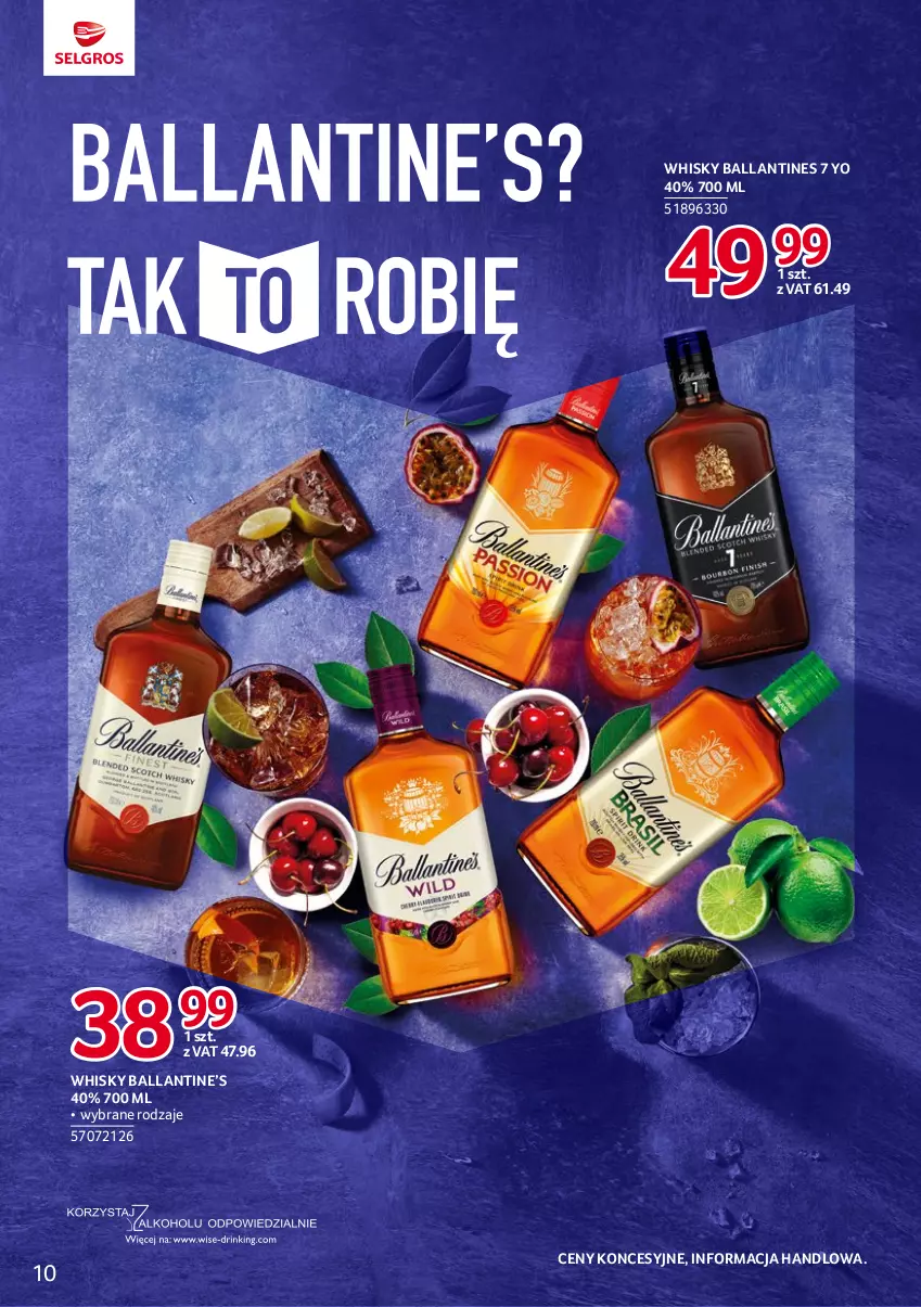 Gazetka promocyjna Selgros - Katalog Markowe Produkty - ważna 18.05 do 01.06.2023 - strona 10 - produkty: Whisky