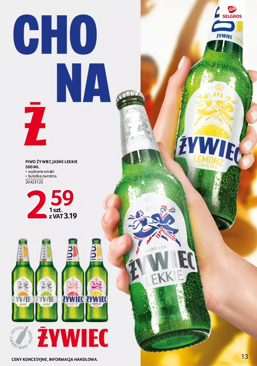 Gazetka promocyjna Selgros - Katalog Markowe Produkty - ważna 18.05 do 01.06.2023 - strona 13 - produkty: Piwo