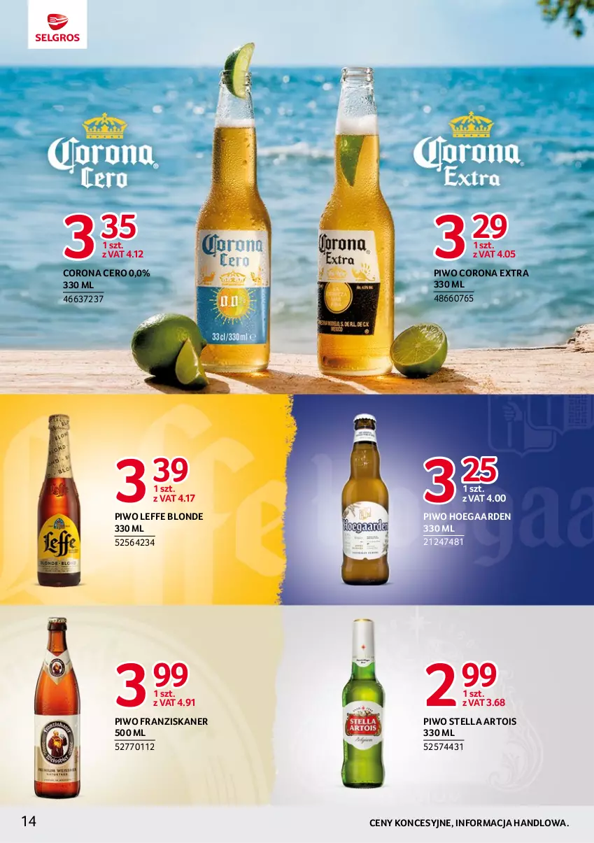 Gazetka promocyjna Selgros - Katalog Markowe Produkty - ważna 18.05 do 01.06.2023 - strona 14 - produkty: Corona Extra, Piwo, Skaner