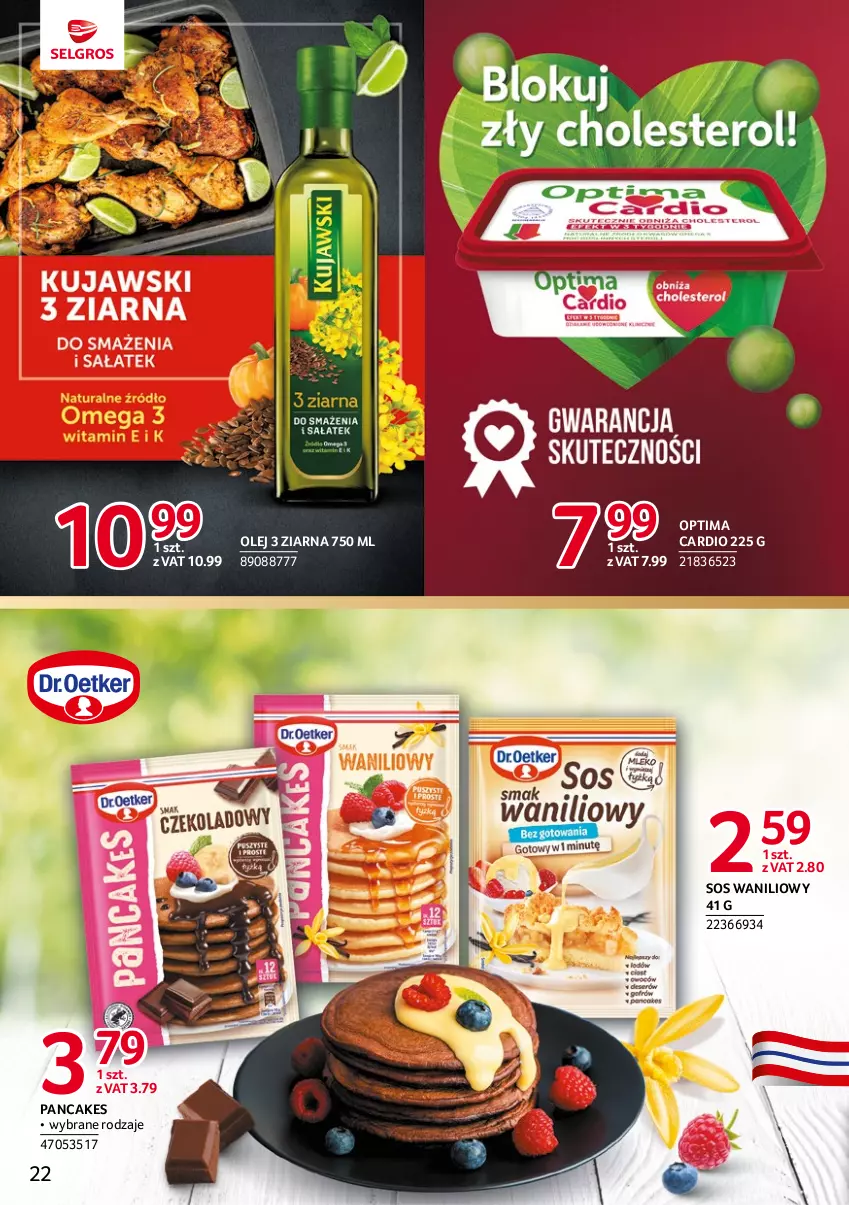 Gazetka promocyjna Selgros - Katalog Markowe Produkty - ważna 18.05 do 01.06.2023 - strona 22 - produkty: Olej, Optima, Optima Cardio, Sos