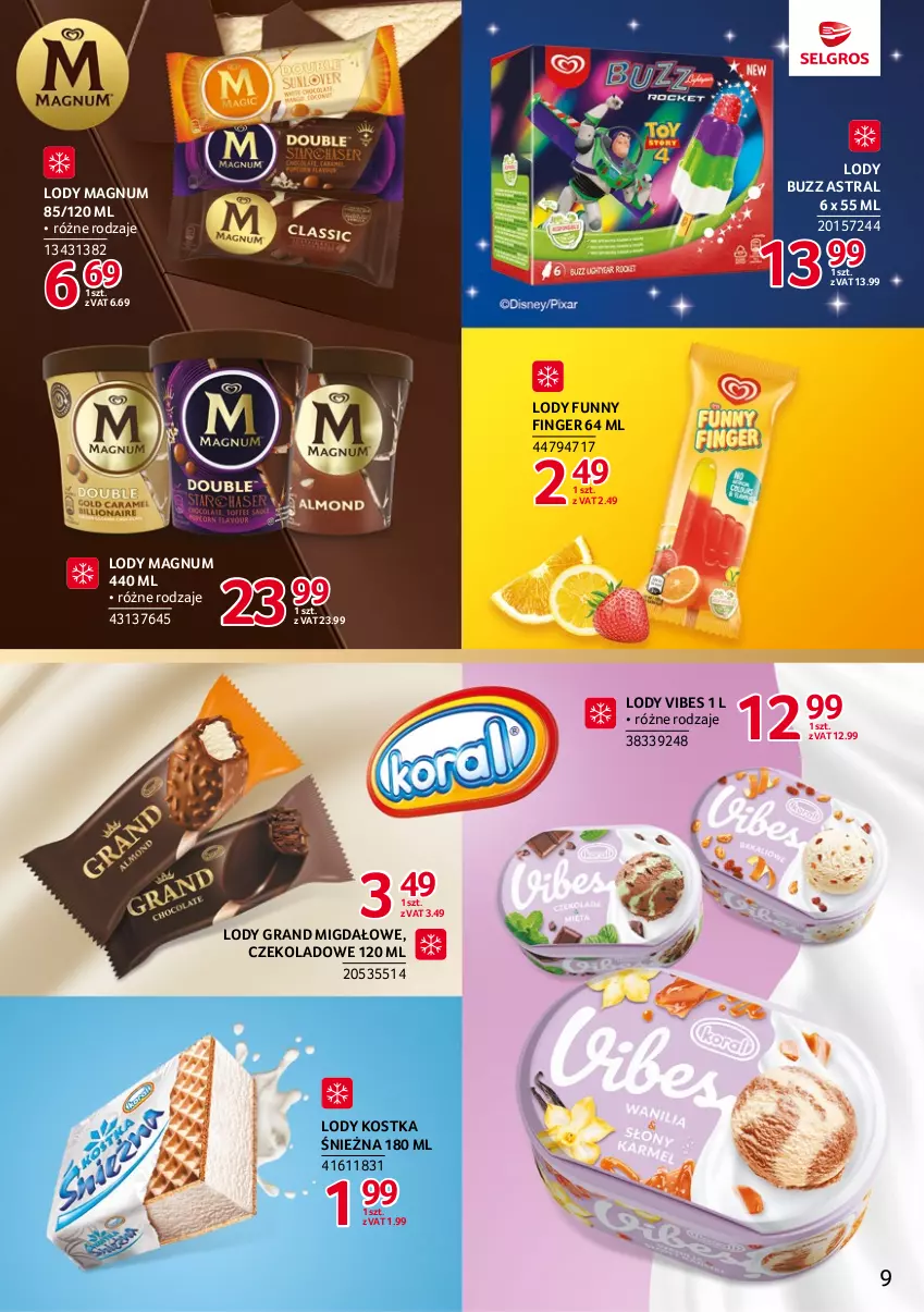 Gazetka promocyjna Selgros - Katalog Markowe Produkty - ważna 18.05 do 01.06.2023 - strona 9 - produkty: Gra, Lody