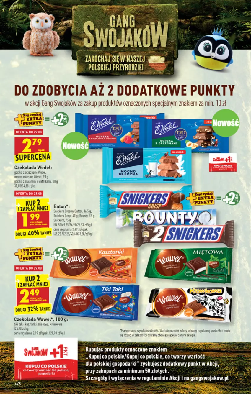 Gazetka promocyjna Biedronka - W tym tygodniu - ważna 26.08 do 01.09.2021 - strona 4 - produkty: Baton, Czekolada, Ser, Wawel