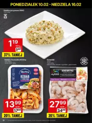 Gazetka promocyjna Delikatesy Centrum - NOWA GAZETKA Delikatesy Centrum od 10 lutego! 10-16.02.2025 - Gazetka - ważna od 16.02 do 16.02.2025 - strona 28 - produkty: Sałatka, Top, SEKO, Sałat, Krewetki