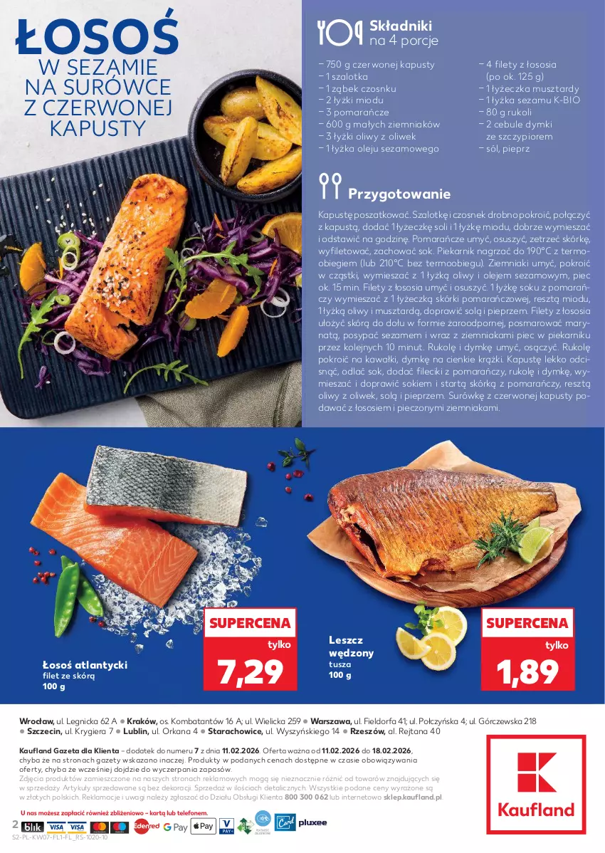 Gazetka promocyjna Kaufland - Kaufland - ważna 11.02 do 18.02.2026 - strona 2 - produkty: Czosnek, Fa, Kapustą, Kawa, Mus, Olej, Orka, Piec, Piekarnik, Pieprz, Pomarańcze, Por, Sezam, Sok, Sól, Sos, Szal, Tusz, Wagi, Ziemniaki