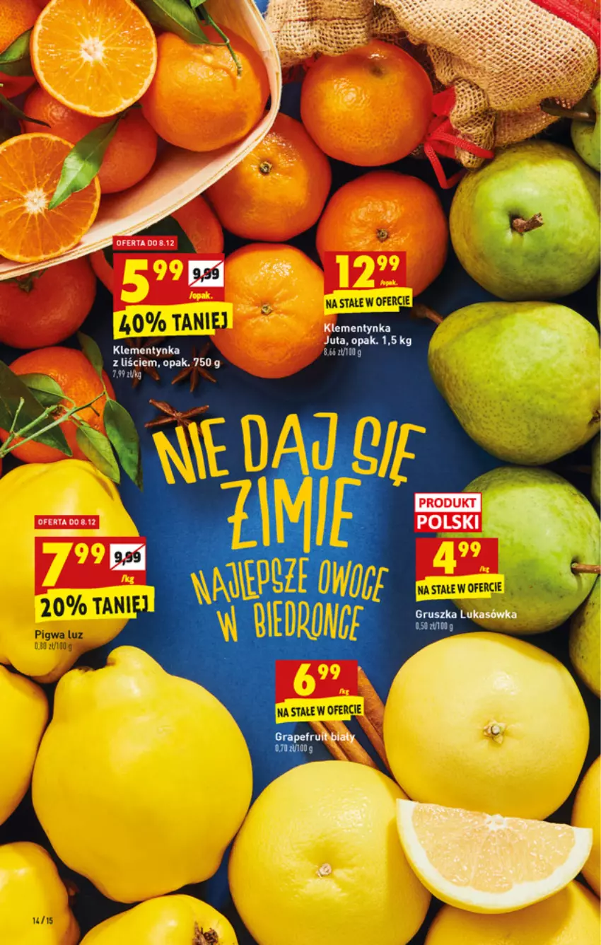 Gazetka promocyjna Biedronka - W tym tygodniu - ważna 06.12 do 12.12.2021 - strona 14 - produkty: Owoce