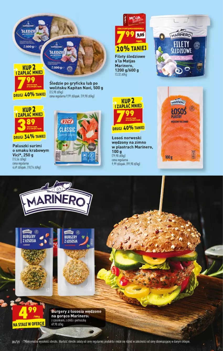 Gazetka promocyjna Biedronka - W tym tygodniu - ważna 06.12 do 12.12.2021 - strona 20 - produkty: Burger, Gry, Matjas, Sos, Surimi