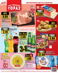 Gazetka promocyjna Topaz - Gazetka - Gazetka - ważna od 17.07 do 17.07.2024 - strona 1 - produkty: Top, Papier, Papier toaletowy, Napój gazowany, Słynne, Waga, Napój, Fa