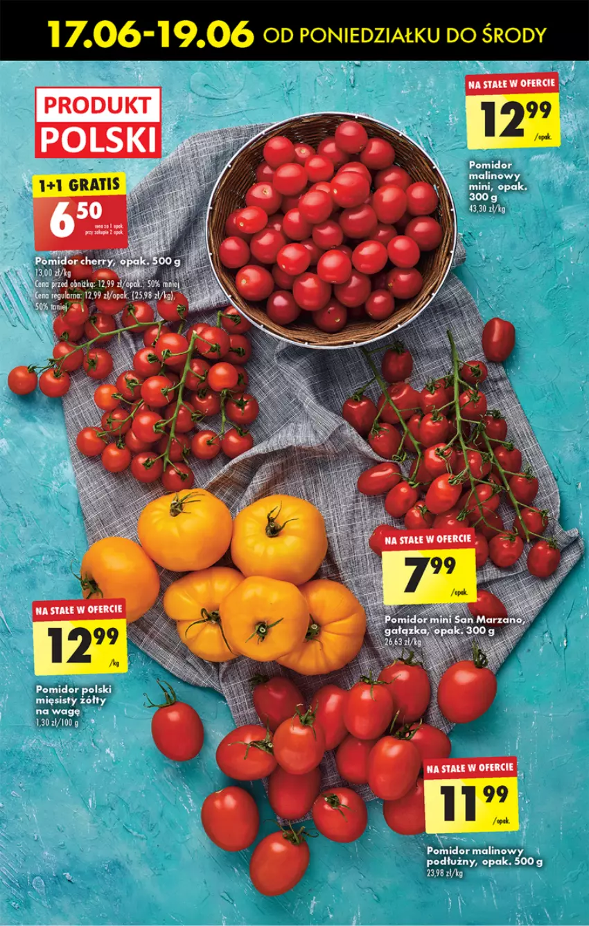 Gazetka promocyjna Biedronka - Od poniedzialku - ważna 17.06 do 22.06.2024 - strona 14 - produkty: Pomidor malinowy