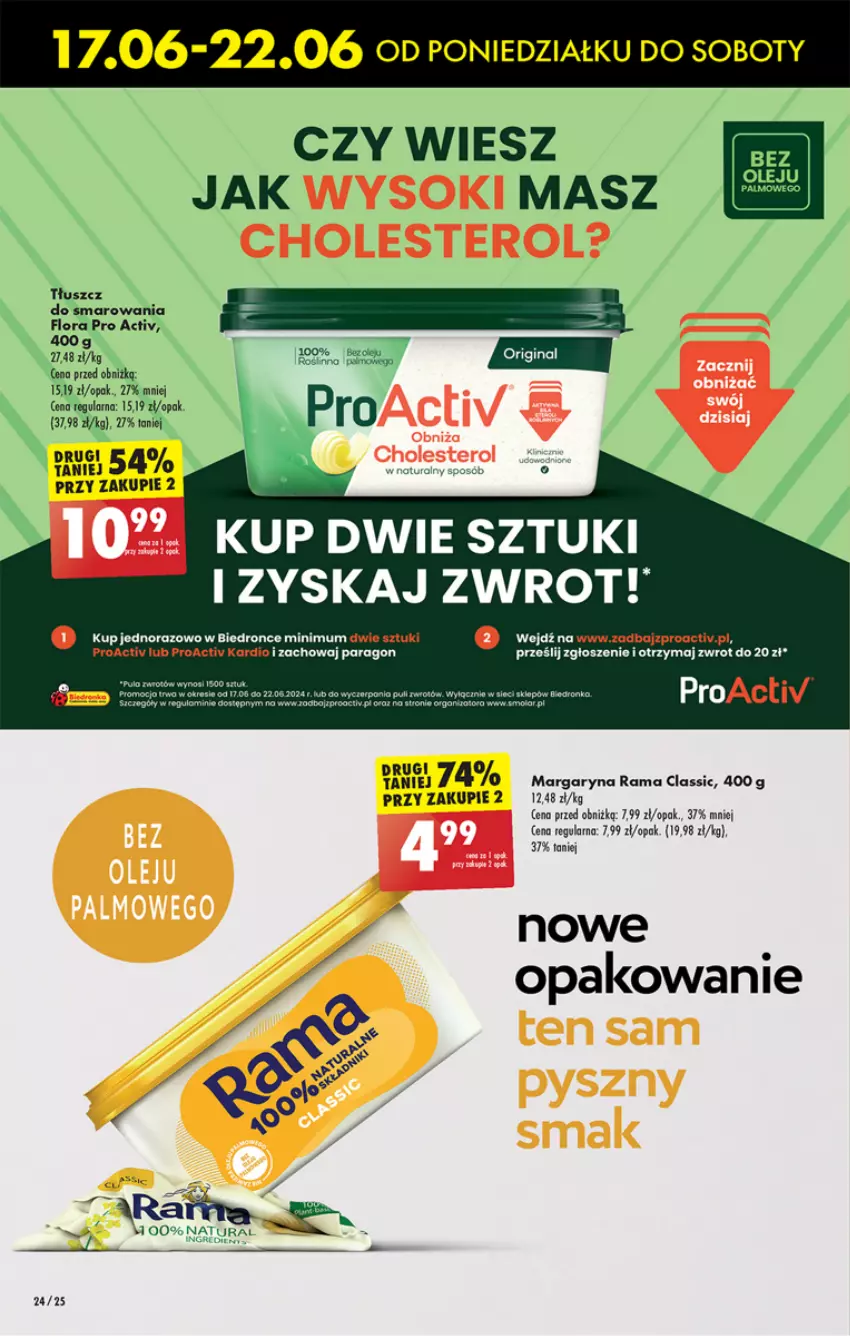 Gazetka promocyjna Biedronka - Od poniedzialku - ważna 17.06 do 22.06.2024 - strona 28 - produkty: Fa, Margaryna, Rama