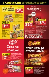 Gazetka promocyjna Biedronka - Od poniedzialku - Gazetka - ważna od 22.06 do 22.06.2024 - strona 38 - produkty: Kit Kat, Kawa rozpuszczalna, Kawa, Lion, Baton, Fa