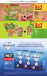 Gazetka promocyjna Netto - Artykuły spożywcze - Gazetka - ważna od 27.08 do 27.08.2023 - strona 21 - produkty: Mus, Gra, Kubuś, BEBILON