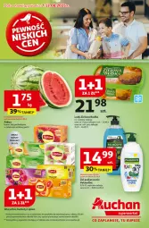 Gazetka promocyjna Auchan - Pewność niskich cen Supermarket - Gazetka - ważna od 13.08 do 13.08.2025 - strona 1 - produkty: Palmolive, Lody, Lipton, Zielona Budka, Arbuz