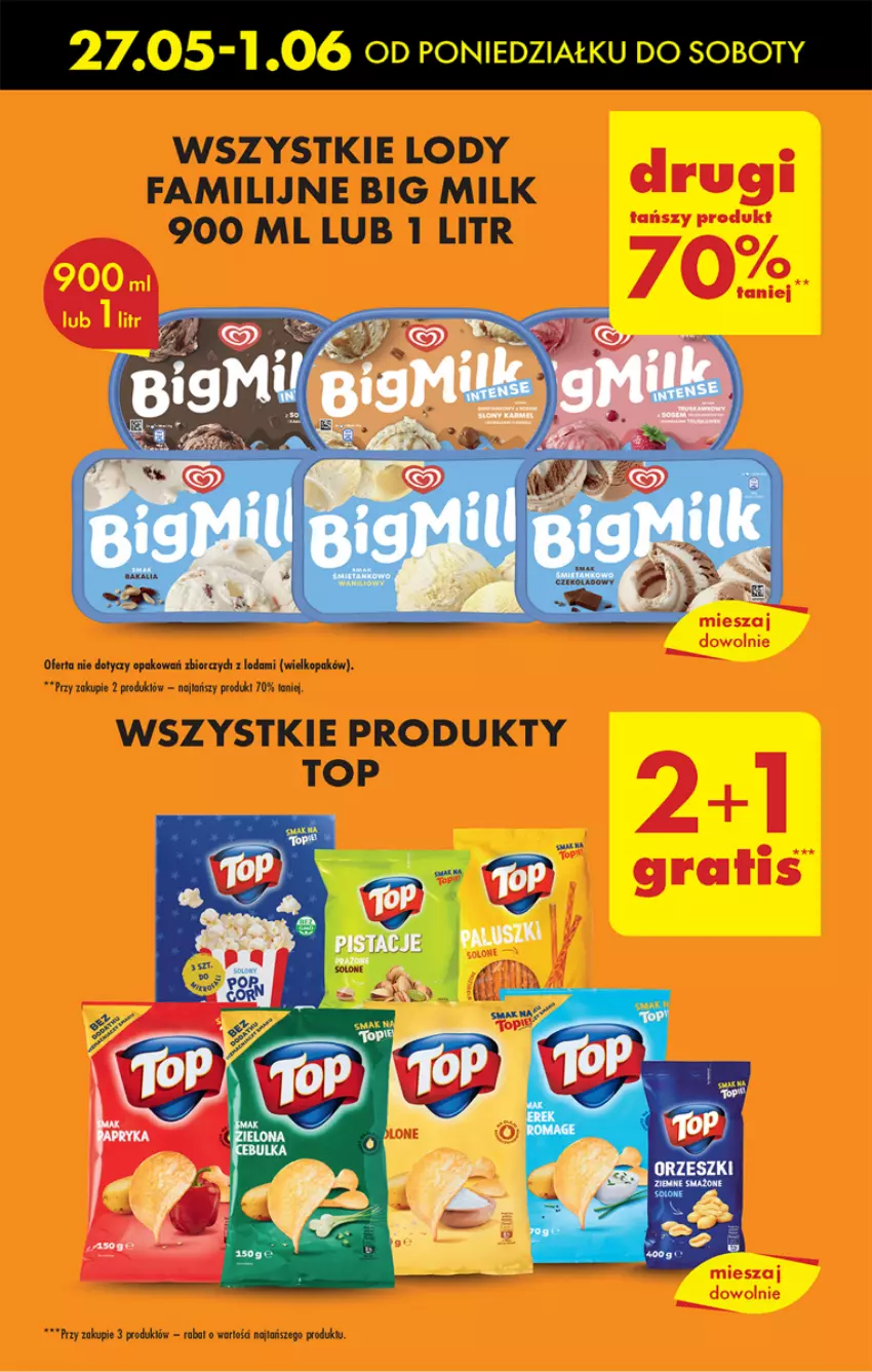 Gazetka promocyjna Biedronka - Od poniedzialku - ważna 27.05 do 01.06.2024 - strona 13 - produkty: Big Milk, Fa, Lody, Top