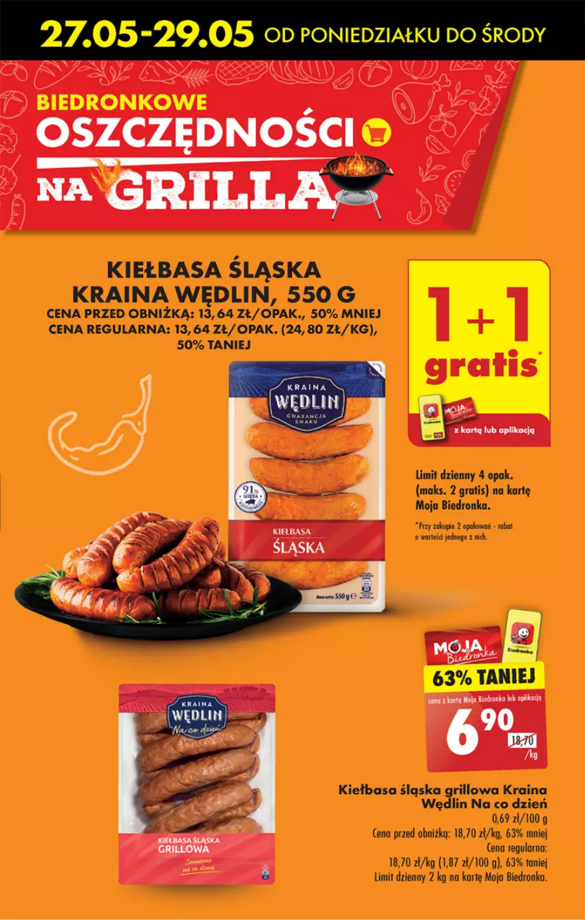 Gazetka promocyjna Biedronka - Od poniedzialku - ważna 27.05 do 01.06.2024 - strona 7 - produkty: Gra, Grill, Kiełbasa, Kiełbasa śląska